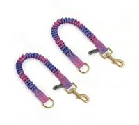 Wolfone Bungee Shock Absorber Dog Lead Extension Reflective Threads leads for Dogs Running，Trainning，Recall 2-Pack Purple-red gradient