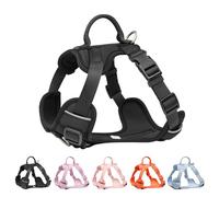 Wolfone Dog Harness No Pull Adjustable for Medium Large Dogs | Adjustable Dog Harness 4 straps provide a secure fit and better control for daily walks training and outdoor adventures