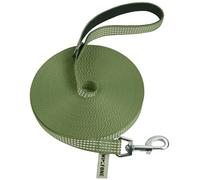 Wolfone Long Line Dog Lead with Padded Handle Army Green 15m Reflective Extra-long Training Leads for Dogs Outside