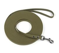 Wolfone Waterproof Dog Training Leash Long Line - Army Green 50ft Outdoor Lead for Recall, Beach, Swimming, Hiking - Strong Longline for Small Medium Large Dogs