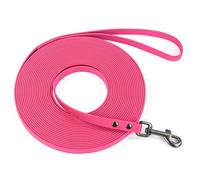 Wolfone Waterproof Dog Training Leash Long Line - Pink 10ft Outdoor Lead for Recall, Beach, Swimming, Hiking - Strong Longline for Small Medium Large Dogs