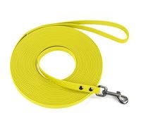 Wolfone Waterproof Dog Training Leash Long Line - Yellow 10ft Outdoor Lead for Recall, Beach, Swimming, Hiking - Strong Longline for Small Medium Large Dogs