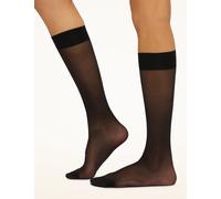 Wolford 10 Denier Sheer Knee Highs Black