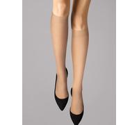 Wolford Women's Individual 10 Knee-Highs Lined 10 DEN Tights, Beige (Fairly Light), Medium (Manufacturer Size: M)