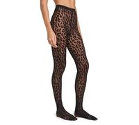 Wolford Josey Women's Patterned Tights 20 Denier, black / black, M