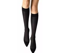 Wolford Knee High Black Velvet de Luxe 50 Knee Highs Socks Tights, Size Small.