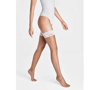 Wolford Nude 8 Lace Stay Up Small Caramel/White