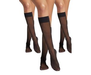 Wolford Satin Touch 20 Knee-Highs - 3 Pair Pack for the price of 2 Small Black