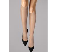 Wolford Women's Satin Touch 20 Knee-Highs Lined 20 DEN Tights, Beige (Gobi), Medium (Manufacturer Size: M)