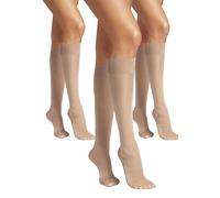Wolford Satin touch 3 pair pack 20 denier knee high socks
