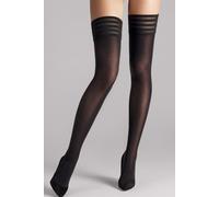 Wolford Women's Velvet de Luxe 50 Stay-Up Tights, 50 DEN, Black, Small (Size:S)