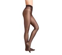 Wolford Women Satin Touch 20 Tights (3 units), Ladies hosiery,transparent,sheer,translucent,shimmering,7212 nearly black,M