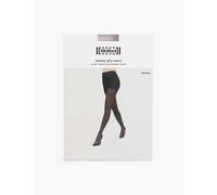 Wolford Womens 8641 Fairly Light/black Control Dots Geometric-design Stretch-woven Tights L