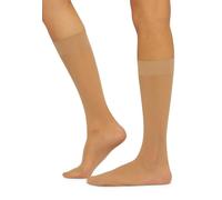 Wolford Women's Individual 10 Knee-Highs Lined 10 DEN Tights, Beige (Fairly Light), Medium (Manufacturer Size: M)