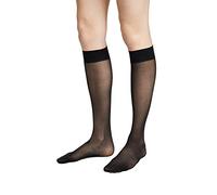 Wolford Women's Individual 10 Knee-Highs Tights, 10 DEN, Black, Medium (Size: M)