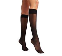 Wolford Women's Individual 10 Knee-Highs Tights, 10 DEN, Black, Medium (Size: M)