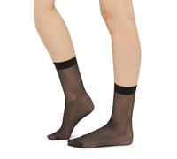 Wolford Womens Black Individual 10 Ankle Socks M