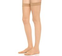 Wolford Women's Individual 10 Stay-Up Lined 10 DEN Tights, Beige (Gobi), Medium (Manufacturer Size: M)