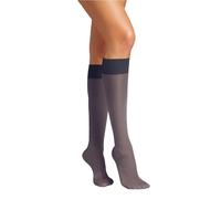 Wolford Women's Satin Touch 20 Knee-Highs Lined 20 DEN Tights, Blue (Admiral), Medium (Manufacturer Size: M)
