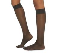 Wolford Women's Satin Touch 20 Knee-Highs Tights, 20 DEN, Black (Nearly Black), Medium (Size: M)