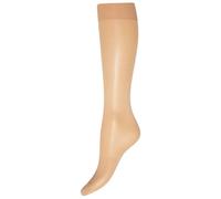 Wolford Womens Satin Touch Sheer Shimmer 20 Denier Knee High Tights - Gobi Beige