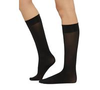 Wolford Women's Velvet de Luxe 50 Knee-Highs Lined 50 DEN Tights, Black, Medium (Manufacturer Size: M)
