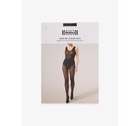 Wolford Womens Wolford Velvet Net Illusion Stretch-Woven Tights 9180 Black/Black XS