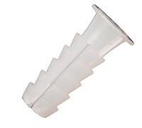 WOLFPACK 13050110 Plastic Dowel White 12 x 45 mm (Pack of 25) Cranberry
