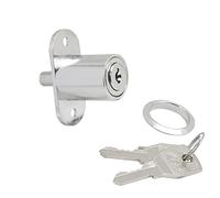 Wolfpack 3030055 - Sliding Door Lock with Push Button (Chrome, 347 x 27 mm)