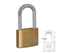 Wolfpack 3100975 - Wolfpack Brass Long Arc Padlock 40 mm