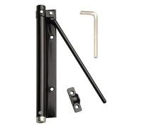 Wolfpack Black Anodised Aluminium Door Closer with Compression Spring 3091465