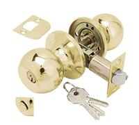 Wolfpack - Brass Entrance Doorknob with Key and Seal