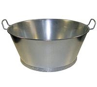 WOLFPACK Cranberry 5060006 Galvanised Bowl 55 x 23 cm 38 Litres Extra Large
