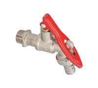 WOLFPACK LINEA PROFESIONAL 1/2 Sphere Tap with Padlock Locking System Outdoor Garden Tap, Tap with Lock and Hose Connector