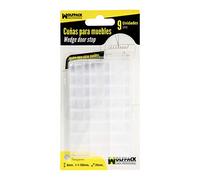 WOLFPACK LINEA PROFESIONAL 5322010 Cuñas Calza Muebles Ajustable/Recortable Transparente 9 Piezas Furniture Wedge Adjustable/Cuttable Transparent (Blister Pack of 9), Multicoloured, único