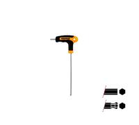 WOLFPACK LINEA PROFESIONAL - Allen Key with Ball Handle Soft Touch T-Shape 3 mm. Chrome Vanadium Steel, Allen Screwdriver, Hex Key