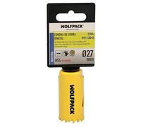 WOLFPACK LINEA PROFESIONAL - Hole Saw Bimetal Ø 27 mm. Thermal Tempered, Reinforced Base. Wood Crown, Drill Holes Wood, Steel, Iron, Plastics
