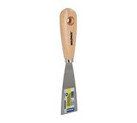 WOLFPACK LINEA PROFESIONAL Spatula Wood Handle Steel Blade 40 mm. Plaster Spatula, Painter Spatula, Putty Spatula, etc.