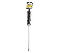 WOLFPACK LINEA PROFESIONAL Stamped Flat Screwdriver S2 Steel Handle TPR Bi-Material. 1.6 Ø 8 x 200 mm