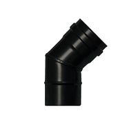 WOLFPACK LINEA PROFESIONAL - Vitrified Pellet Stove Elbow Ø80 mm 45°