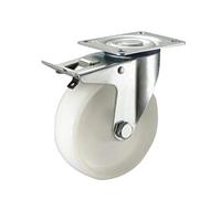 WOLFPACK Professional Line 11110805 Nylon Industrial Wheel with Brake 80 mm, 80 mm