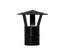 Wolfpack Professional Line 22013250 Wolfpack Vitrified Hat for Pellet Stove, Fireplace, Smoke Extraction, for Tube Ø 80 mm, Multicolor