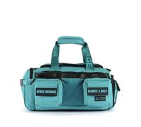 WOLFpak 20L Mini Duffle Bag for Gym & Travel | Waterproof Carry-On Weekender Bag with Shoe Compartment, Hard Bottom, and Tactical Molle System, Voodoo Aqua, 20L US, Duffle