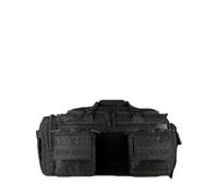 WOLFpak 30L Perfect Duffle Bag - Tactical Gym Bag for Men & Women, Hardshell Base 1000D Waterproof Travel Carry On with Shoe Compartment, Dual Cup Holders, Laptop Sleeve & Molle Straps (Black Leopard)