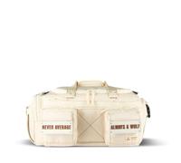 WOLFpak 30L Perfect Duffle Bag - Tactical Gym Bag w/Hardshell Base 1000D Waterproof |Travel Carry-On with Shoe Compartment, Dual Cup Holders, Vanilla, 30L US, Duffle