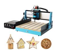 WolfPawn CNC Router Machine PreciseaMAX with Ball Screws, 500W Spindle 3-Axis All Metal Engraving Milling Machine, Fast Speed for Wood Metal Acrylic PCB MDF, Working Area 400X400X105mm (Preciseamax)