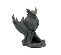 Wolfprint Owl Dice Tower for Dice up to 25 mm | DND Owl Dice Tower Made in Germany | Tabletop Pen & Paper Role Play Fantasy Decoration | Paintable in Grey | Cute Gift for Board Players