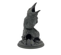 Wolfprint Raven on Skull Dice Tower | DND Dice Tower Tabletop RPG P&P DSA Fantasy Dungeons Dragons