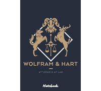 Wolfram And Hart Notebook: Journal College Ruled Notebook | 120 Pages | 6 x 9 Size | Gift
