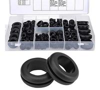 Wolfride Rubber Grommet Assortment Kit Rubber Hole O Ring Washer Set Rubber Wire| 1/4", 5/16", 3/8", 7/16", 1/2", 5/8", 7/8", 1", 180Pcs
